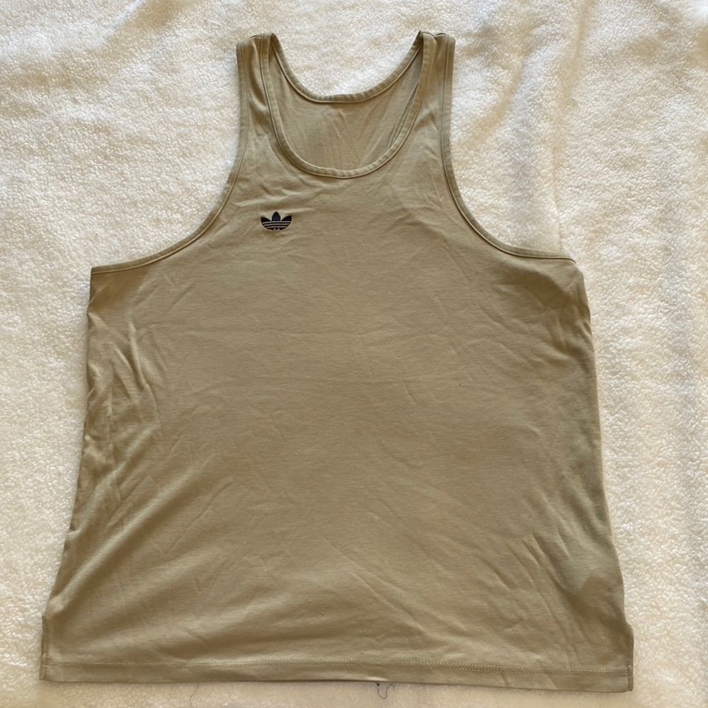 Adidas Women’s Olive Tank Top - Casual Scoop Neck